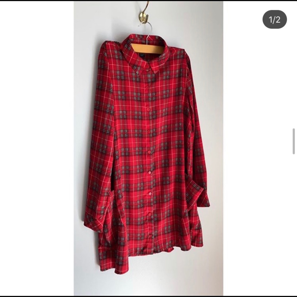 Red Dress && Or Long Blouse.